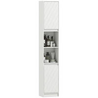 HOCHSCHRANK DE-12533 30/24/170 cm Weiß - Weiß, Holzwerkstoff (24/170/30cm) - ComfortXL