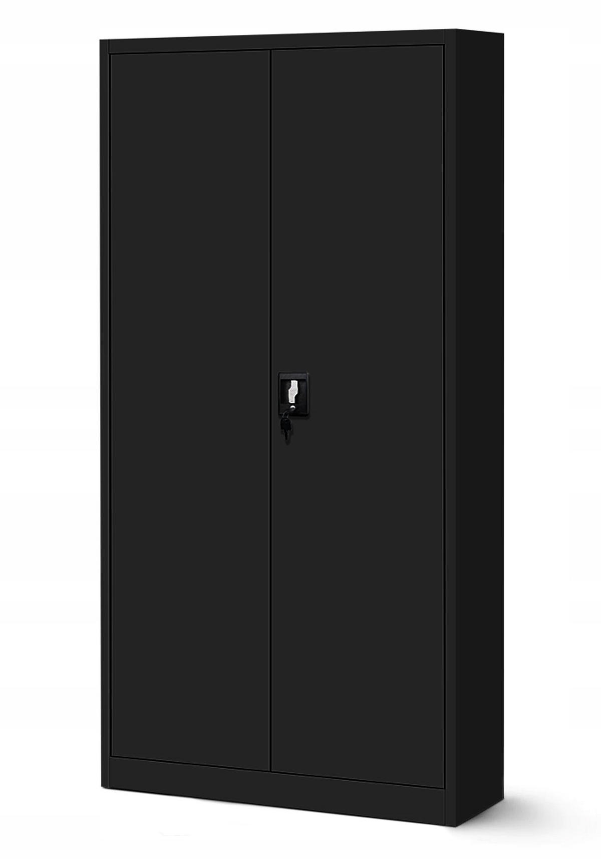 AKTENSCHRANK JAN H - Schwarz, Metall (90/195/40cm) - Jan Nowak