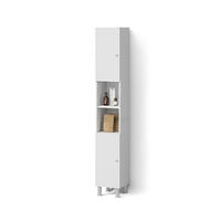 BADSCHRANK Fucino Weiß 30 x 190 cm - Weiß, Holzwerkstoff (30/190/30cm) - Livinity®