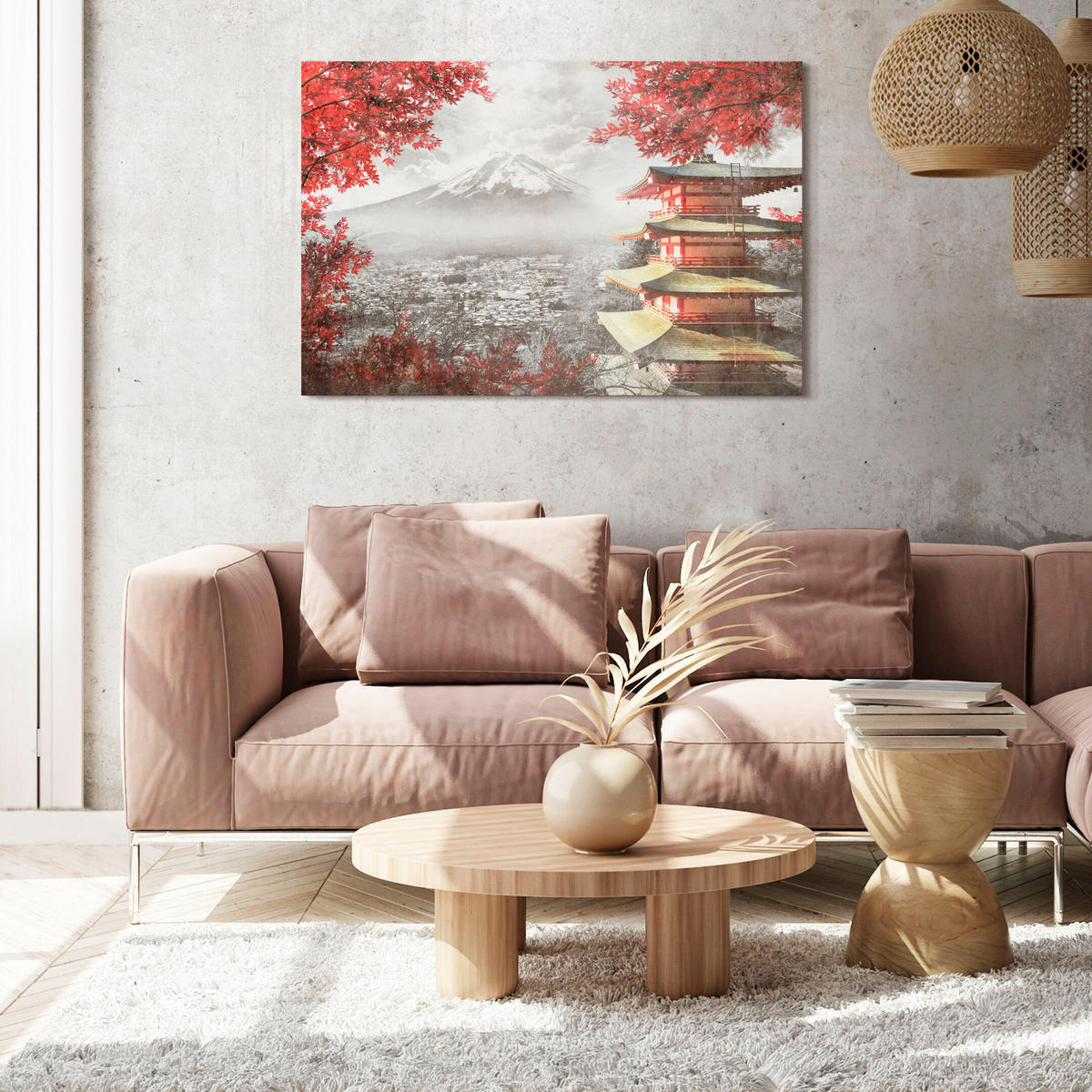 LEINWANDBILD Japanische 90x60 cm - Multicolor, Holz (90/60cm) - LUMASOUL