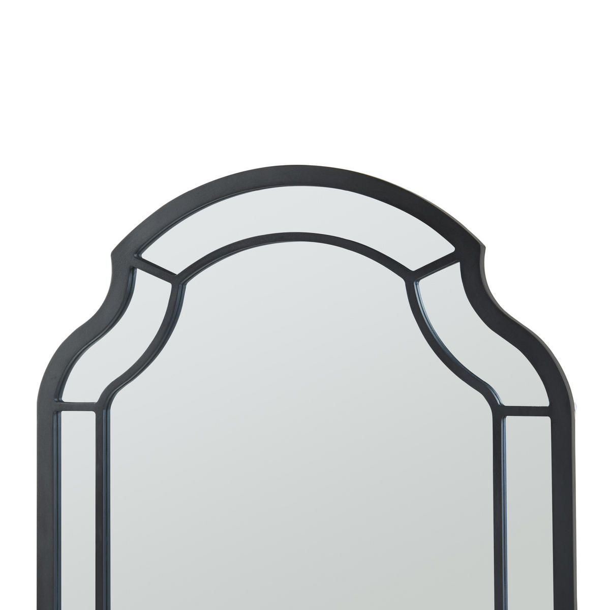 WANDSPIEGEL Puolanka - Schwarz, Glas/Holzwerkstoff (60/2/90cm) - [en.casa]
