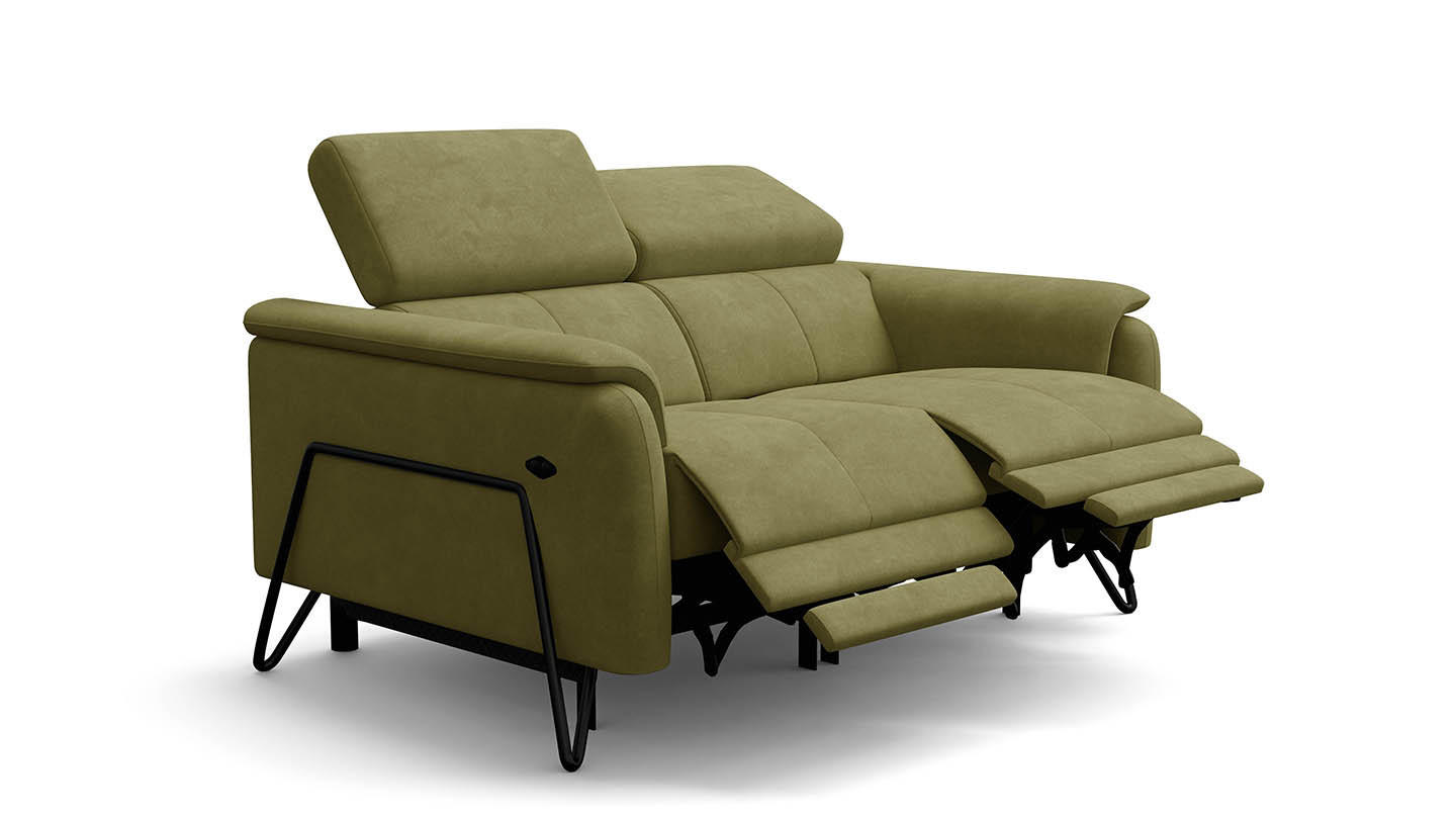 Wozimo Relaxsofa Grün 148x82x103 cm