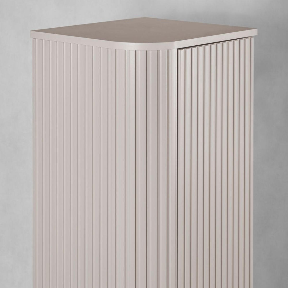 BADMÖBEL-SET 2-tlg Kaschmir matt 80/51/41 cm und 35/139/31 cm - Kaschmir, Holzwerkstoff (80.4/51/41.5cm) - Rodan