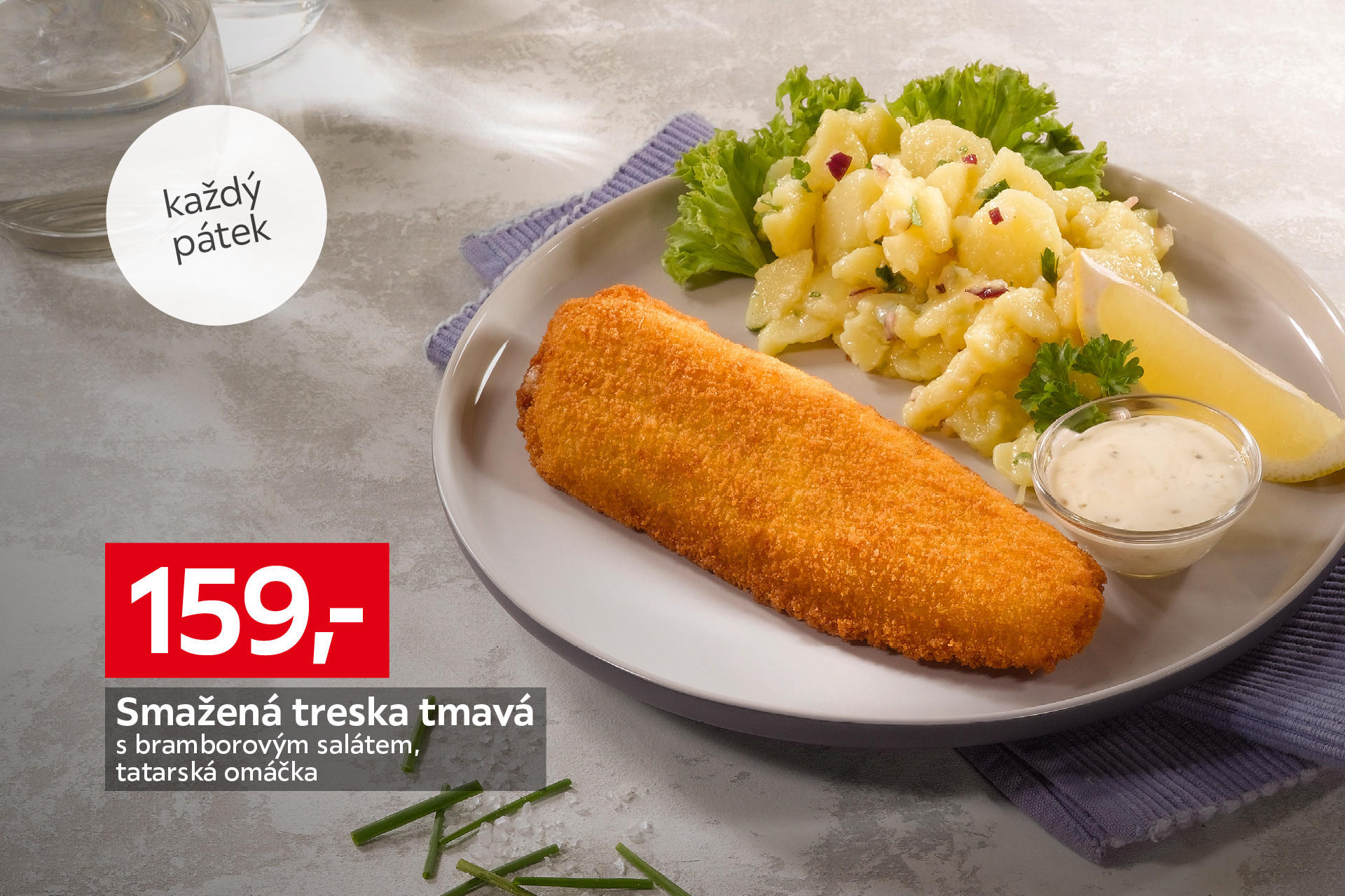 Smažená treska tmavá - aktuální nabídka XXXLutz