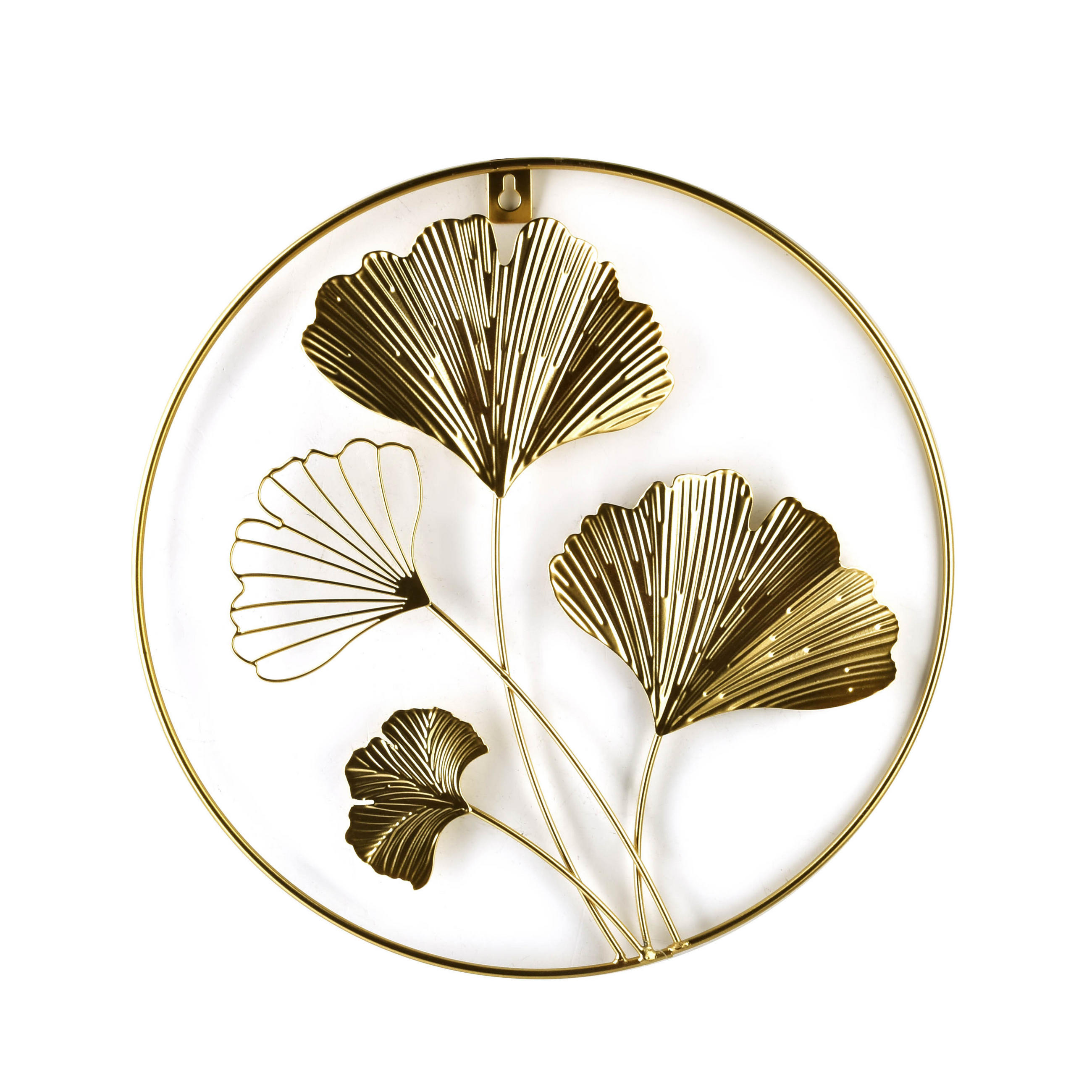 DEKOOBJEKT Tala Gingko Gold 32/32/2 cm Metall - Goldfarben, Metall (32/2/32cm) - Mondex