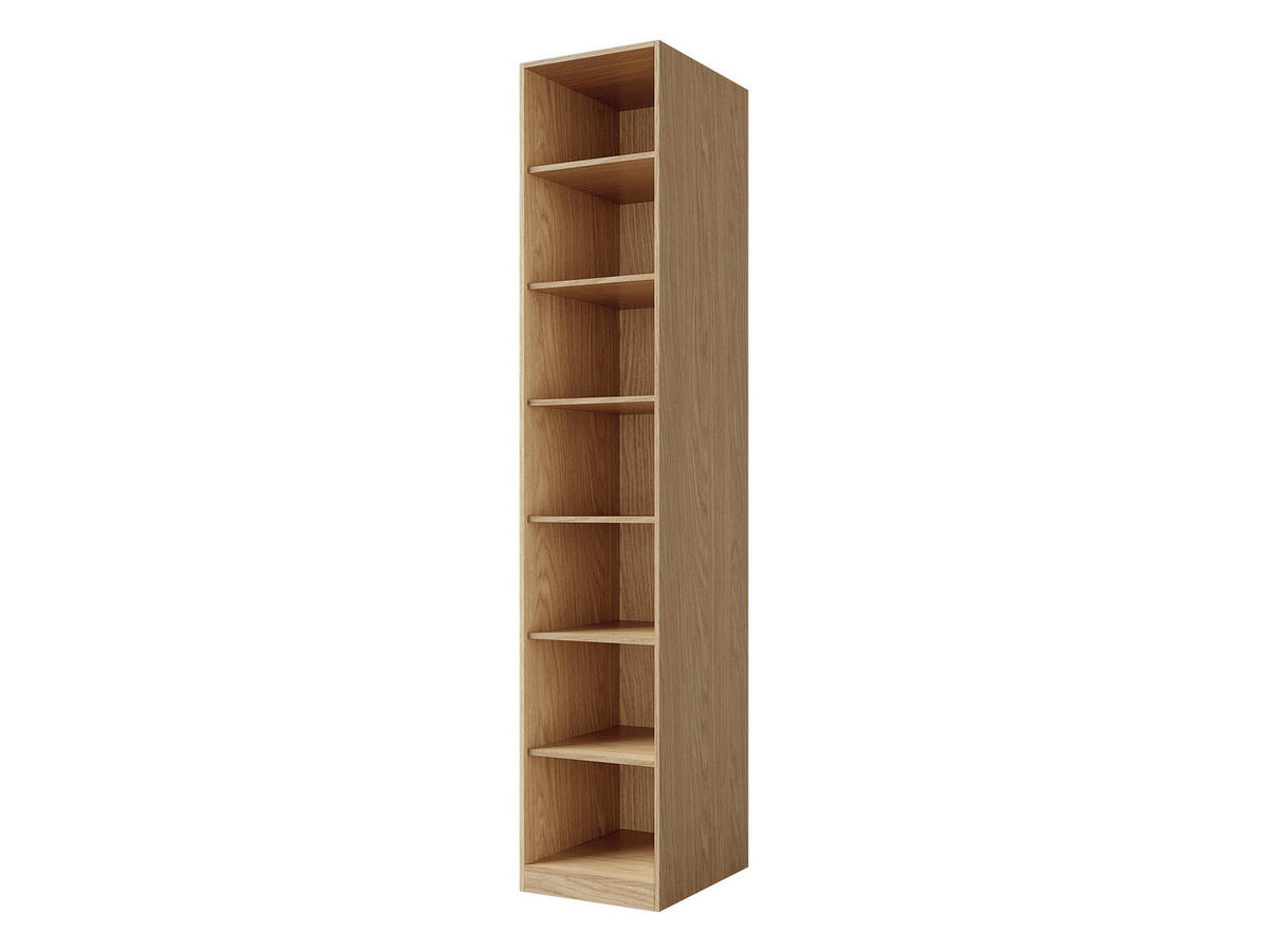 KLEIDERSCHRANK Soreno 45 L-R 1D, Seite: Links - Eichefarben/Beige, Holzwerkstoff/Kunststoff (45/237/60cm) - MIRJAN24