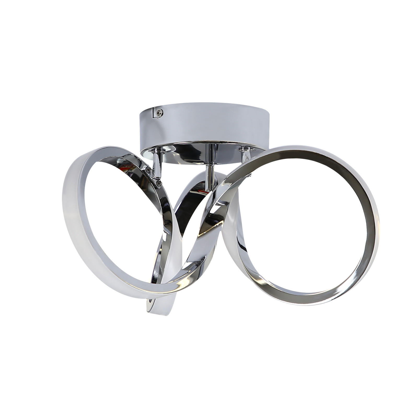 LED-DECKENLEUCHTE Norbert 31/26/20 cm - Chromfarben, Metall (31/26/20cm) - Nettlife