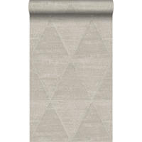 TAPETE verwitterte Metalldreiecke 53 cm x 10.05 m - Beige, Papier (53/1000cm) - Origin Wallcoverings