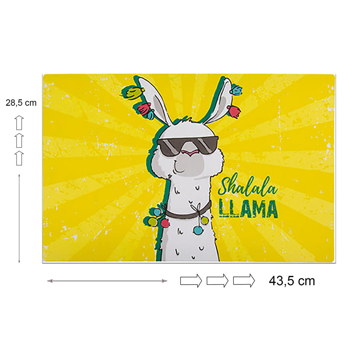 PLATZSET Lama Tischset Shalala Lama Gelb - Gelb, Kunststoff (1/43/28cm) - TiborTex