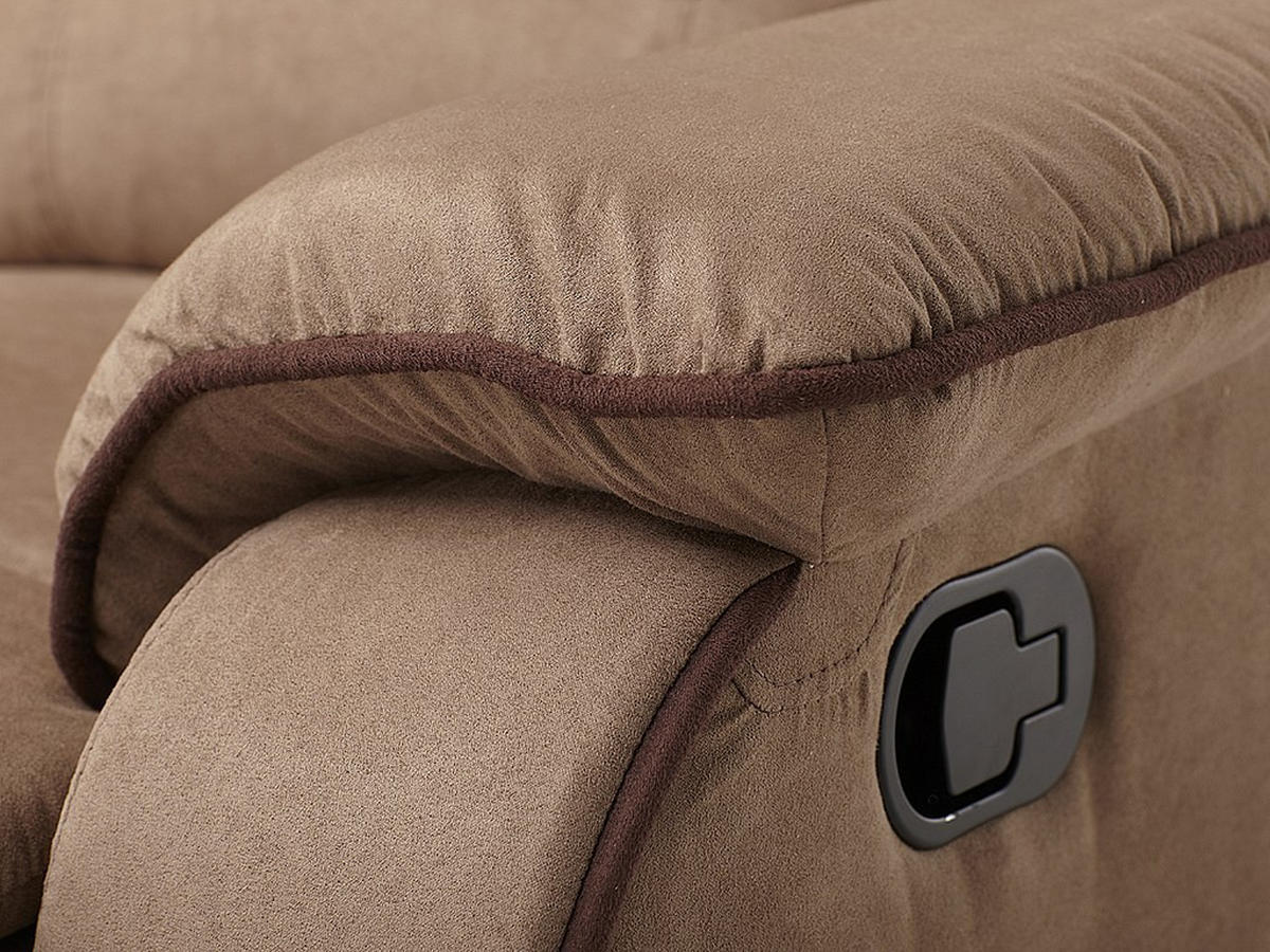 RELAXSOFA - 2 Personen - stoff - taupe Hernani - Taupe, Textil (158/99/96cm) - Vente-Unique