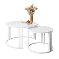 COUCHTISCH 2 in 1 LORI GLASS - Weiß, Glas (70/70/47cm) - Lookway