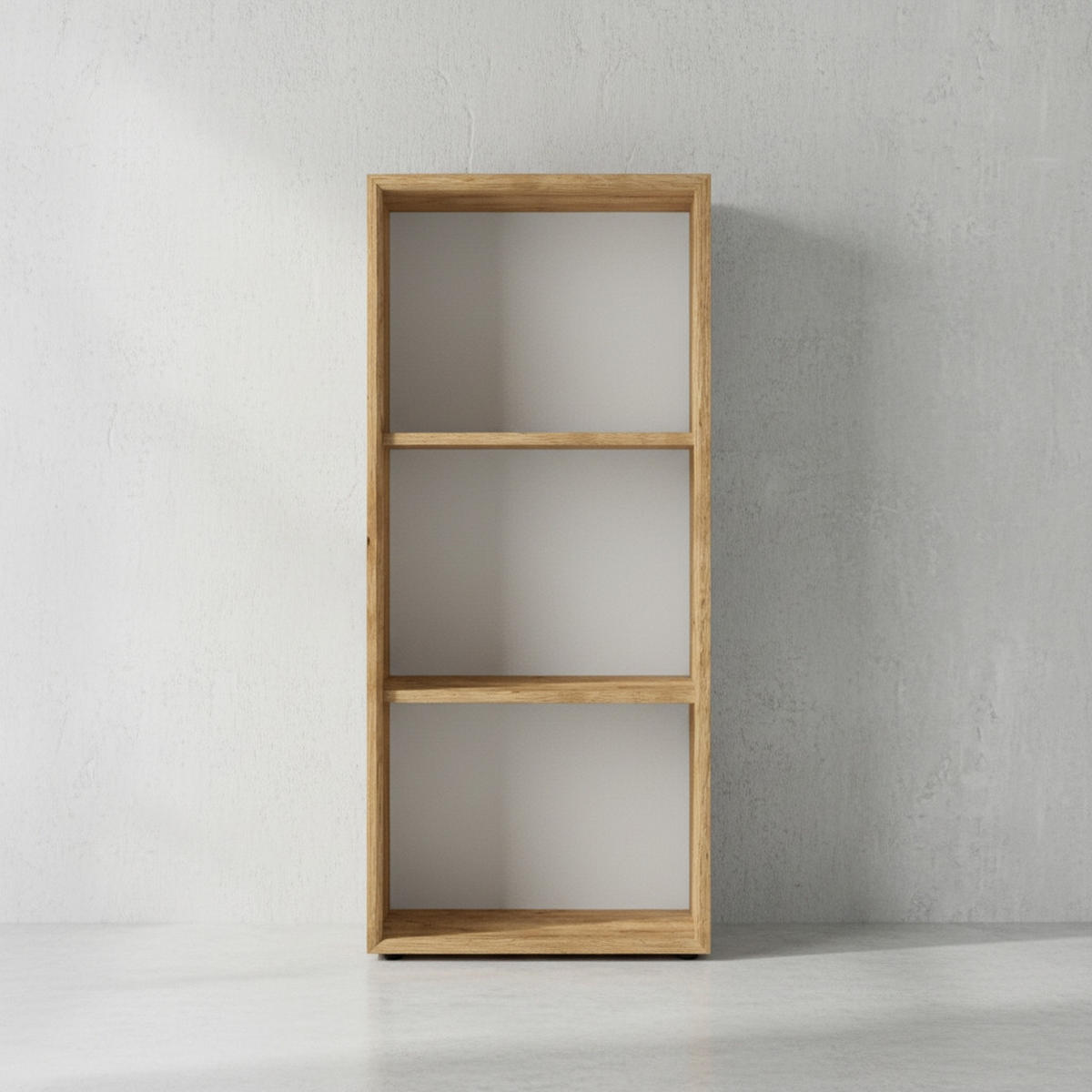 AKTENREGAL "Muenchen" 3 Ordnerhöhen & Glasauflage (Oben) Chalet-Eiche-Nb./Weiß - Braun, Holzwerkstoff (50/120/37cm) - KADIMA DESIGN