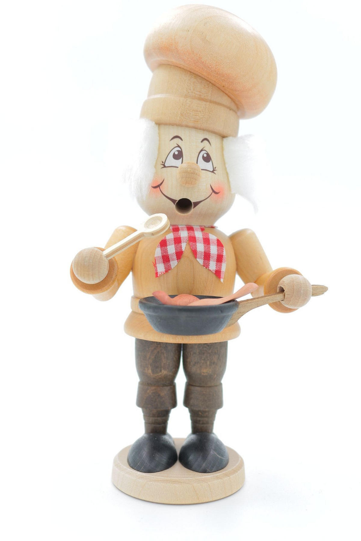 RAUCHFIGUR Wichtel m. Fuss Koch 16,5 cm - Multicolor, Holz (9/16.5/0.1cm)