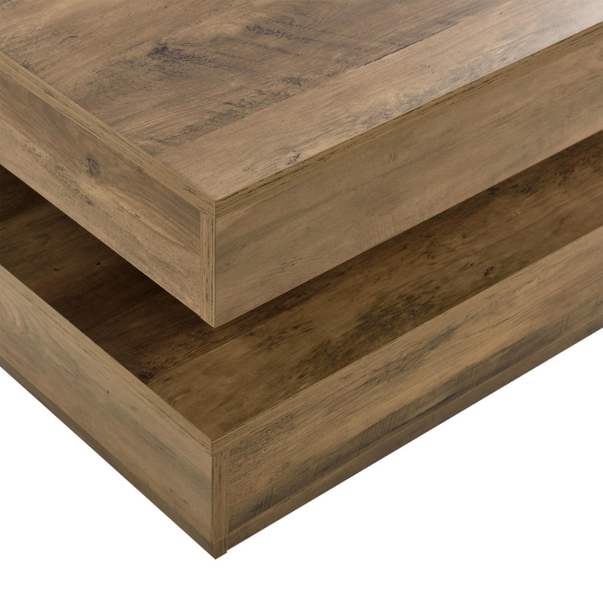 COUCHTISCH Florenz 76/76/38 cm - Braun, Holzwerkstoff (76/76/38cm) - [en.casa]