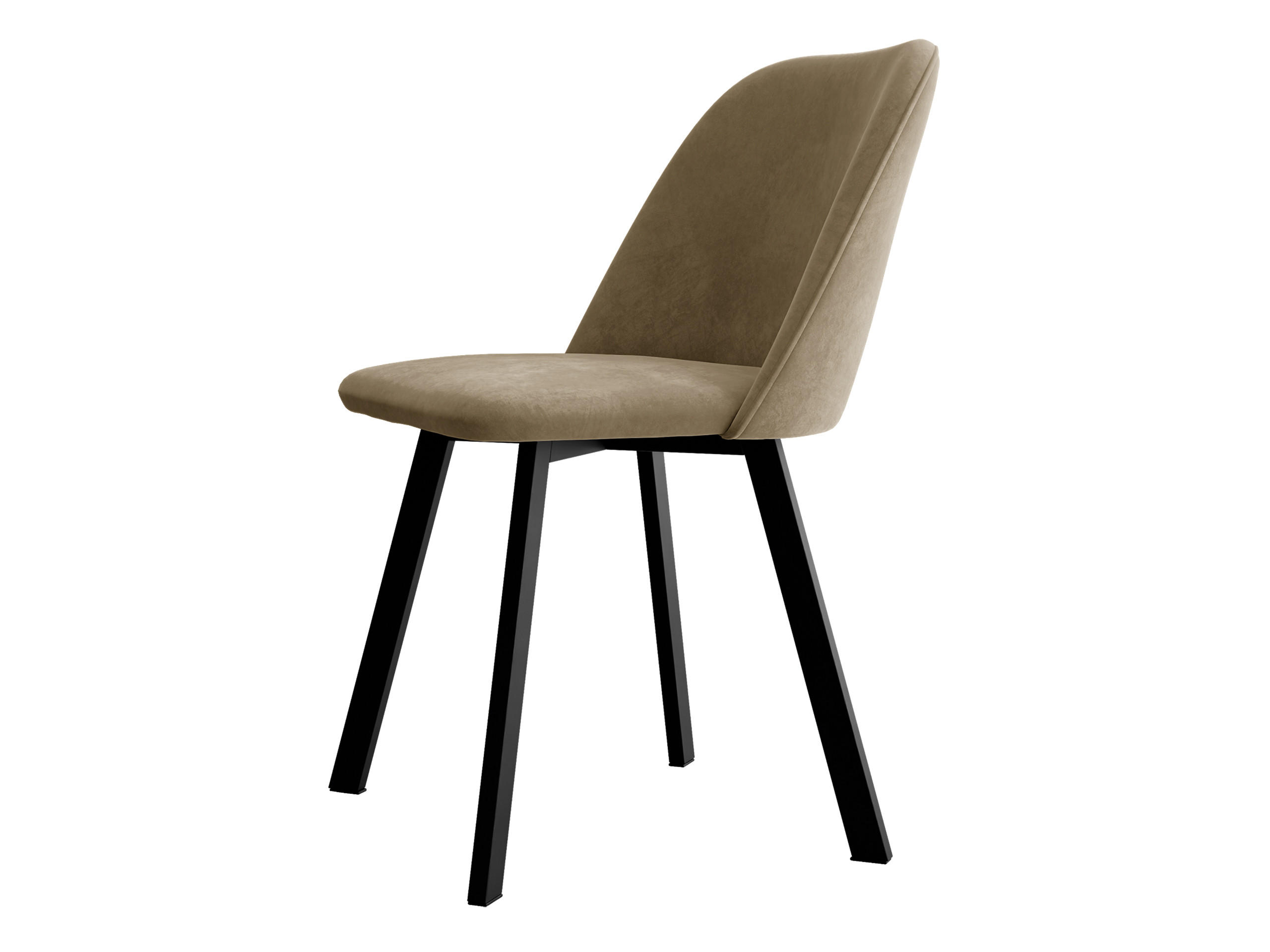 Mirjan24 Esszimmerstuhl Schwarz, Braun 47x80x58 cm