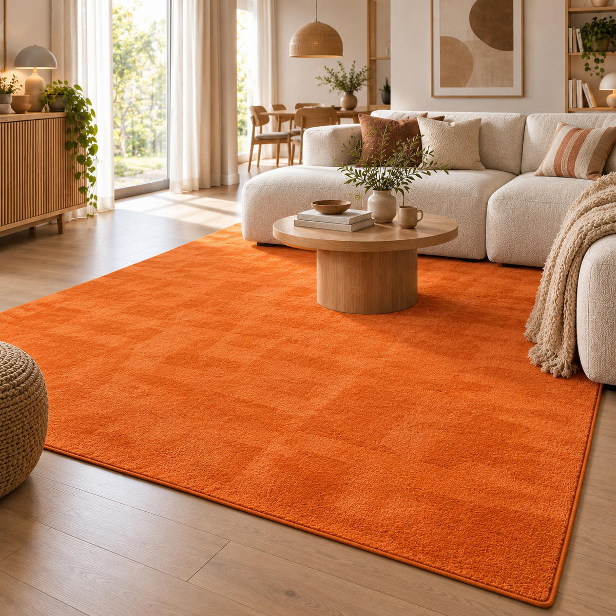 HOCHFLORTEPPICH LUXUS SUPER SOFT LANGFLOR DELUXE - Orange, Textil (200/300cm) - Snapstyle