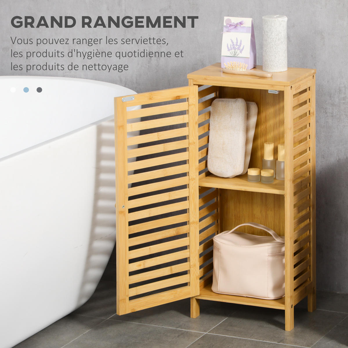 BADEZIMMERSCHRANK Natur 30/19,9/70 cm - Naturfarben, Holz (30/70/19.9cm) - PANGIVO