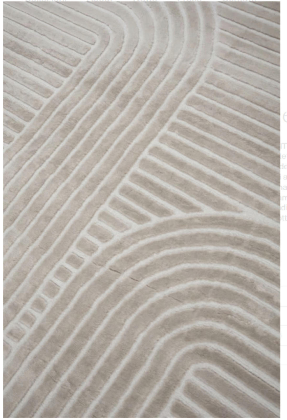 TEPPICH modern Flachgewebe CHIKA Beige 120 x 170 cm - Beige, Textil (120/170cm) - Novatrend