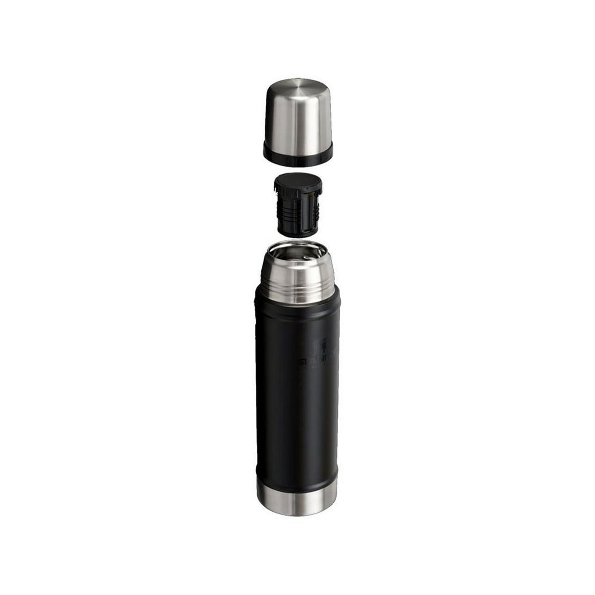 THERMOKANNE Schwarz 7.9/7.9/29 cm ST11345044 - Schwarz, Metall (0.6L) - Stanley