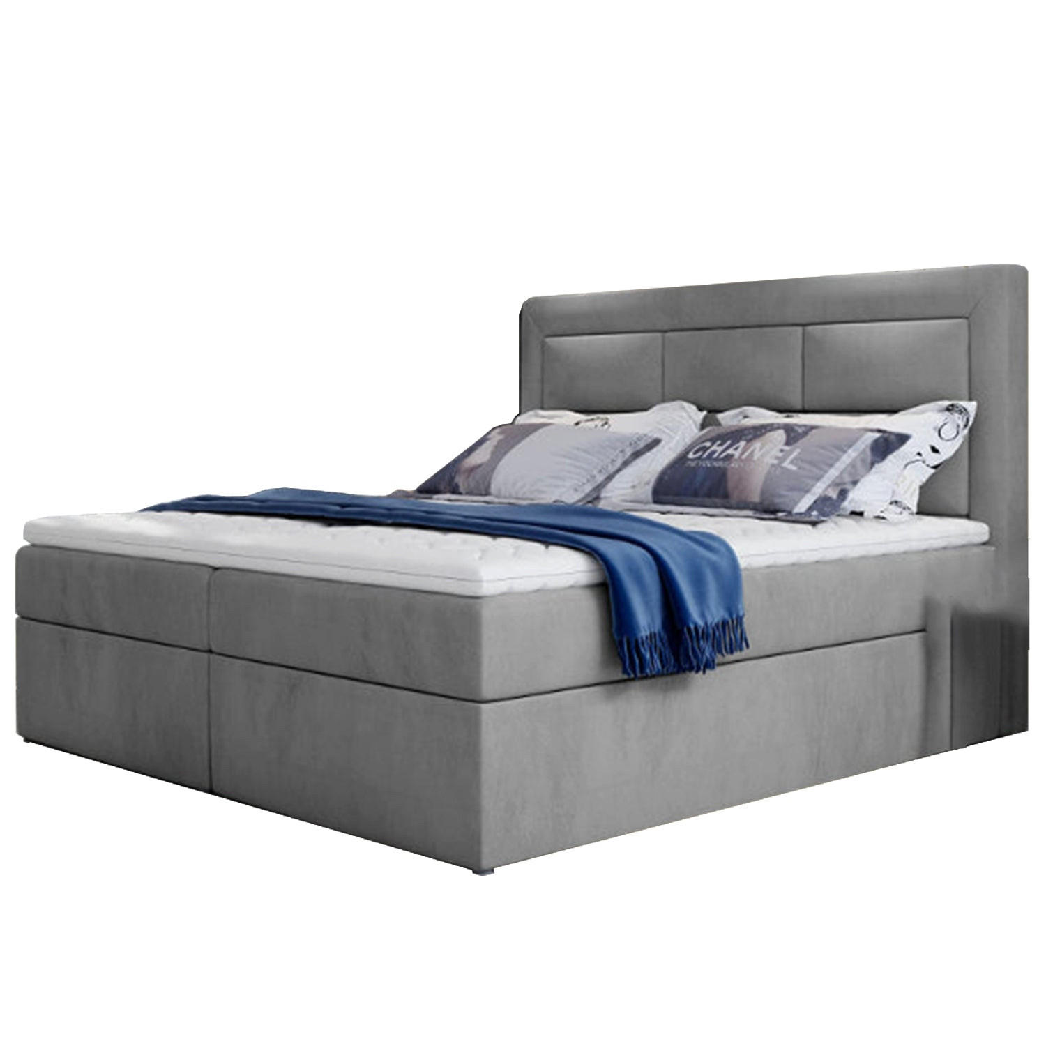 BOXBETT Vivre Bonellfederkern - Schieferfarben, Holz/Holzwerkstoff (180/200cm) - Best For Home