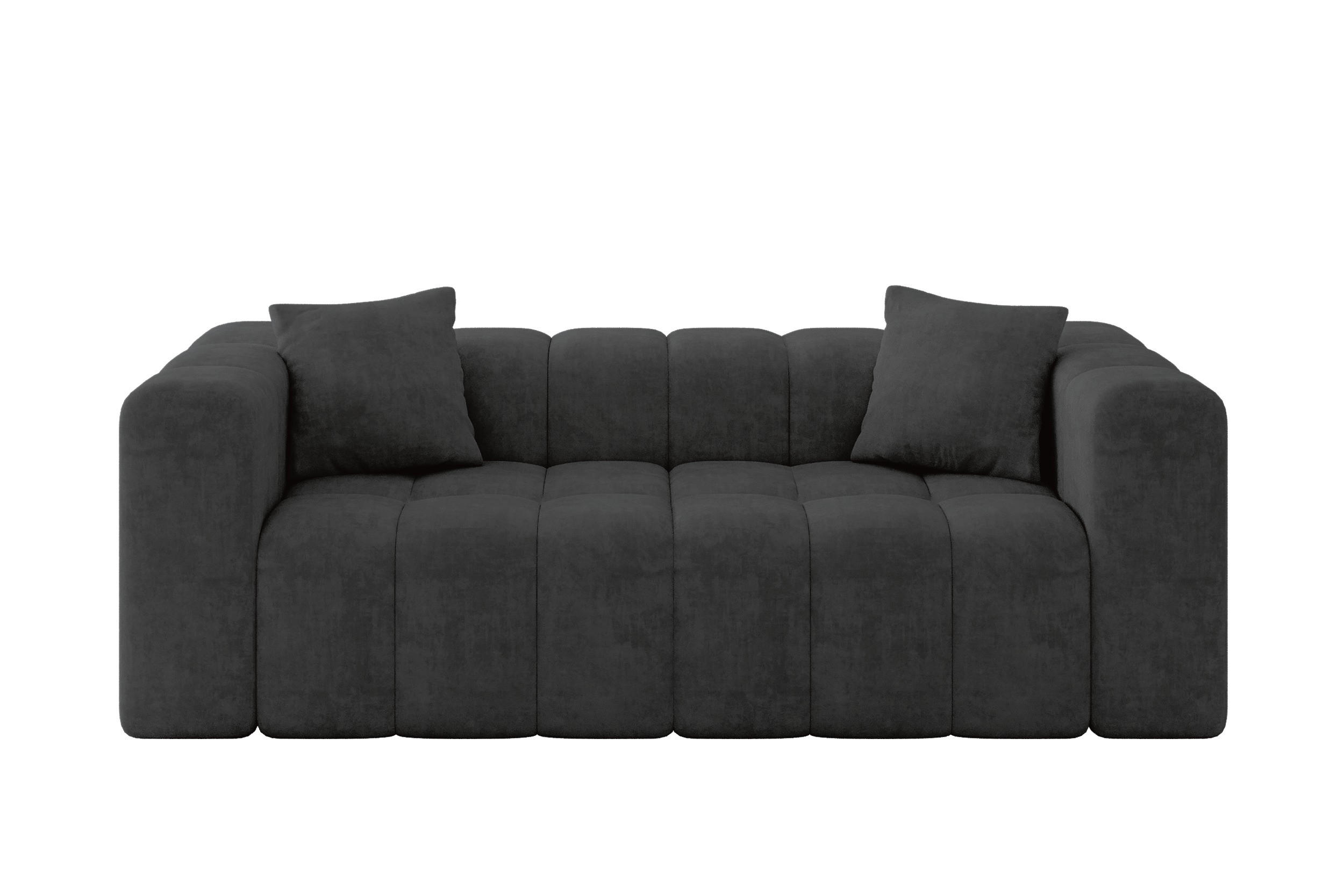 Altdecor Sofa Dunkelgrau 232x71x90 cm