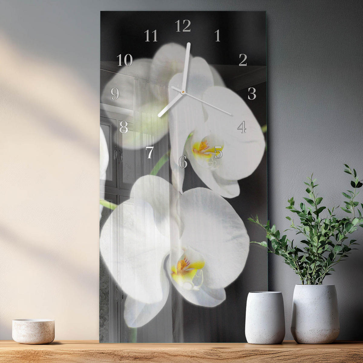 WANDUHR 30x60 cm - Horizont - Multicolor, Glas (30/60/0.4cm) - TULUP