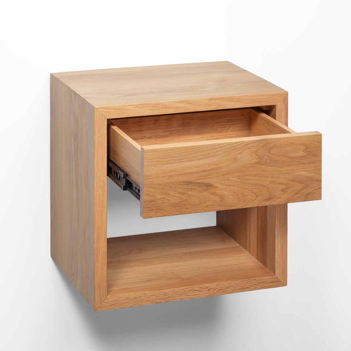 NACHTTISCH Hugo 2er Set, Eiche, 30/39/39 cm - Beige, Holz (39/39/30cm) - WOODEK