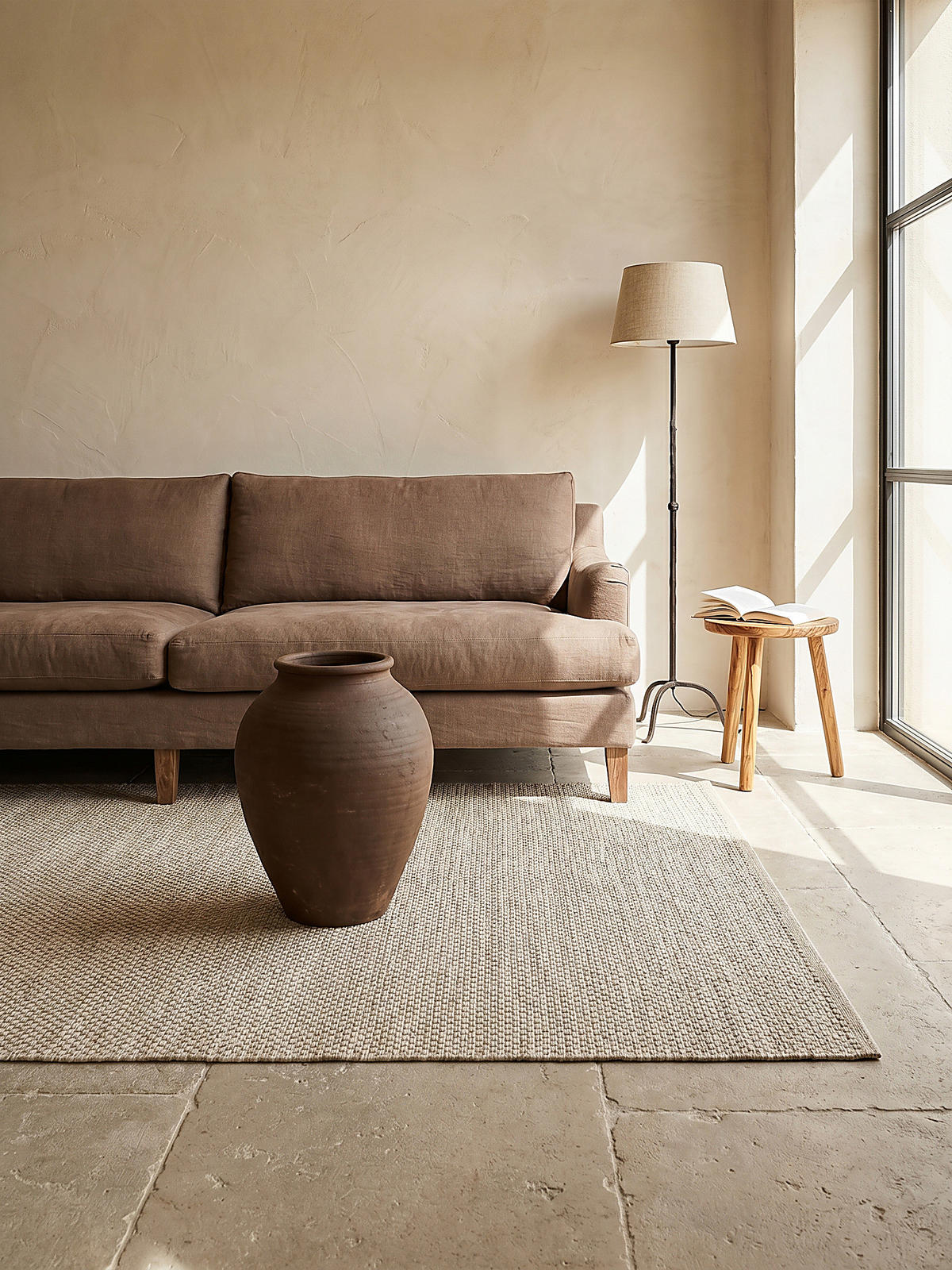 FLACHWEBTEPPICH Uni BROYE Polypropylen Beige 160 x 230 cm - Beige, Textil (160/230cm) - KADIMA DESIGN