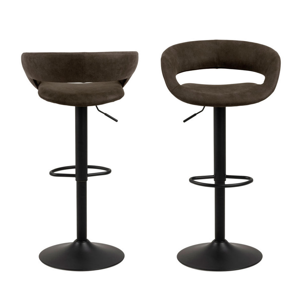 BARHOCKER - Grau - 2er-Set - Grau, Textil (54/101/48cm) - Drawer