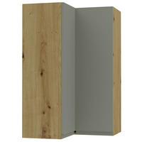 ECKHÄNGESCHRANK Avellino W14/60 Eiche Artisan / Reed Green Acryl Matt 60 / 60 / 96cm - Eiche Artisan/Grün, Holz/Holzwerkstoff (60/96/60cm) - Feldmann-Wohnen