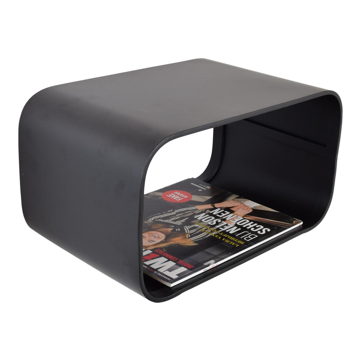 NACHTTISCH Bram Schwarz - Schwarz, Metall (40/21/25cm) - LOFT42