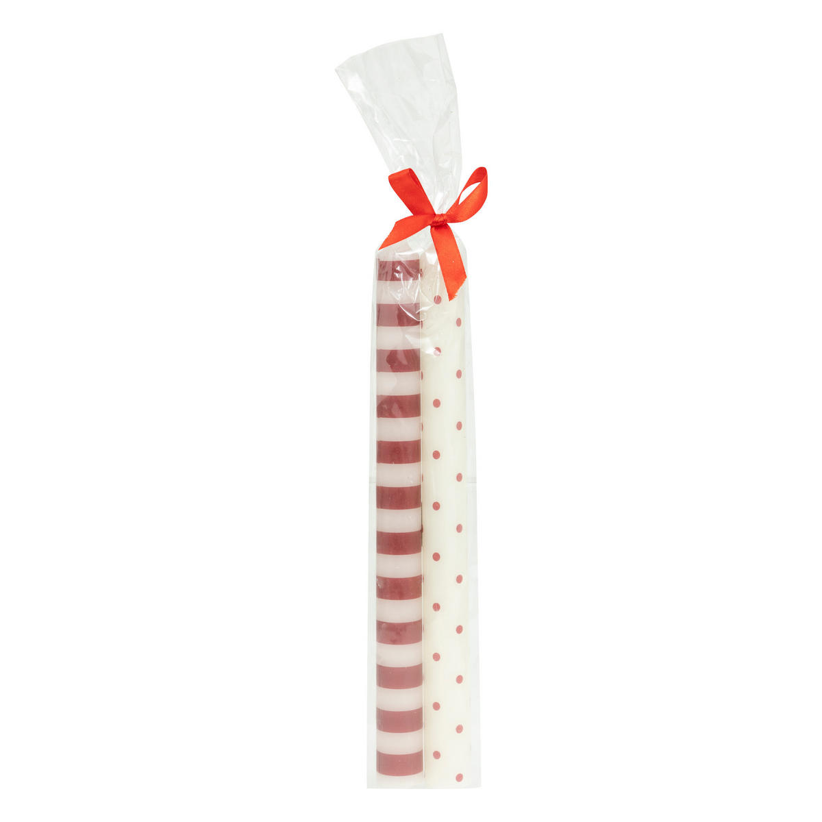 TISCHKERZEN Weihnachtsmotiv 2er-Set - Multicolor, Paraffin (2.1/24.5/2.1cm) - Atmosphera Createur d´interieur