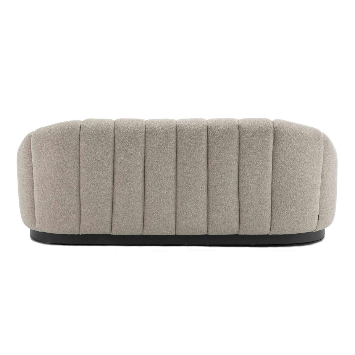 SOFA 3-Sitzer, Taupe - Taupe, Textil (96/83/215cm) - Oviala