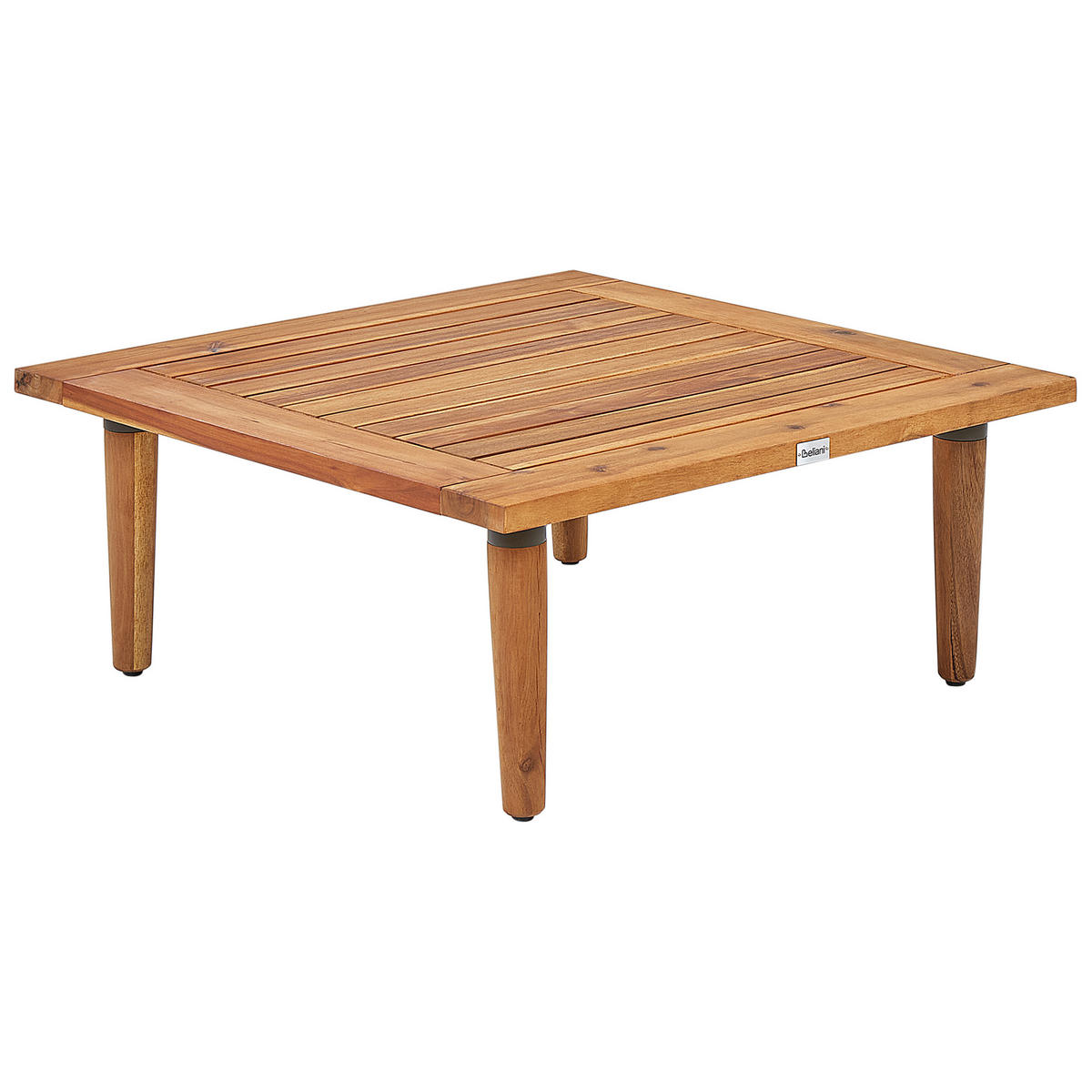 4-SEDEŽNA LOUNGE GARNITURA certificiran akacijev les svetlo rjava modularna blazine kremasto bela Frascati - svetlo rjava/bela, les (80/75/70cm) - Beliani