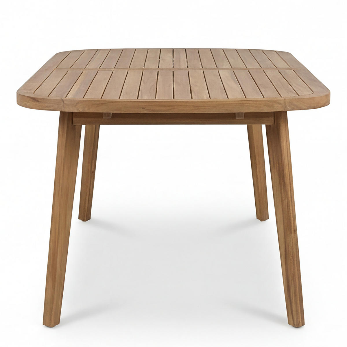 GARTENTISCH - Akazie massiv - Akazie Braun - Braun/Akaziefarben, Holz (100/200/77cm) - home24