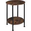 BEISTELLTISCH Ballina,45 x 64 cm,Industrial Holz dunkel, rustikal - Rostfarben, Holz (45/45/64cm) - tectake