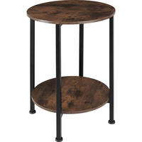 BEISTELLTISCH Ballina,45 x 64 cm,Industrial Holz dunkel, rustikal - Rostfarben, Holz (45/45/64cm) - tectake