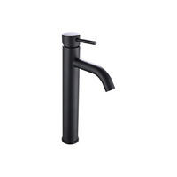 WASCHTISCHARMATUR - 16.5 cm x 4.9 cm - metall - schwarz Salavan - Schwarz, Metall (16.5/30.6/4.9cm) - Vente-Unique