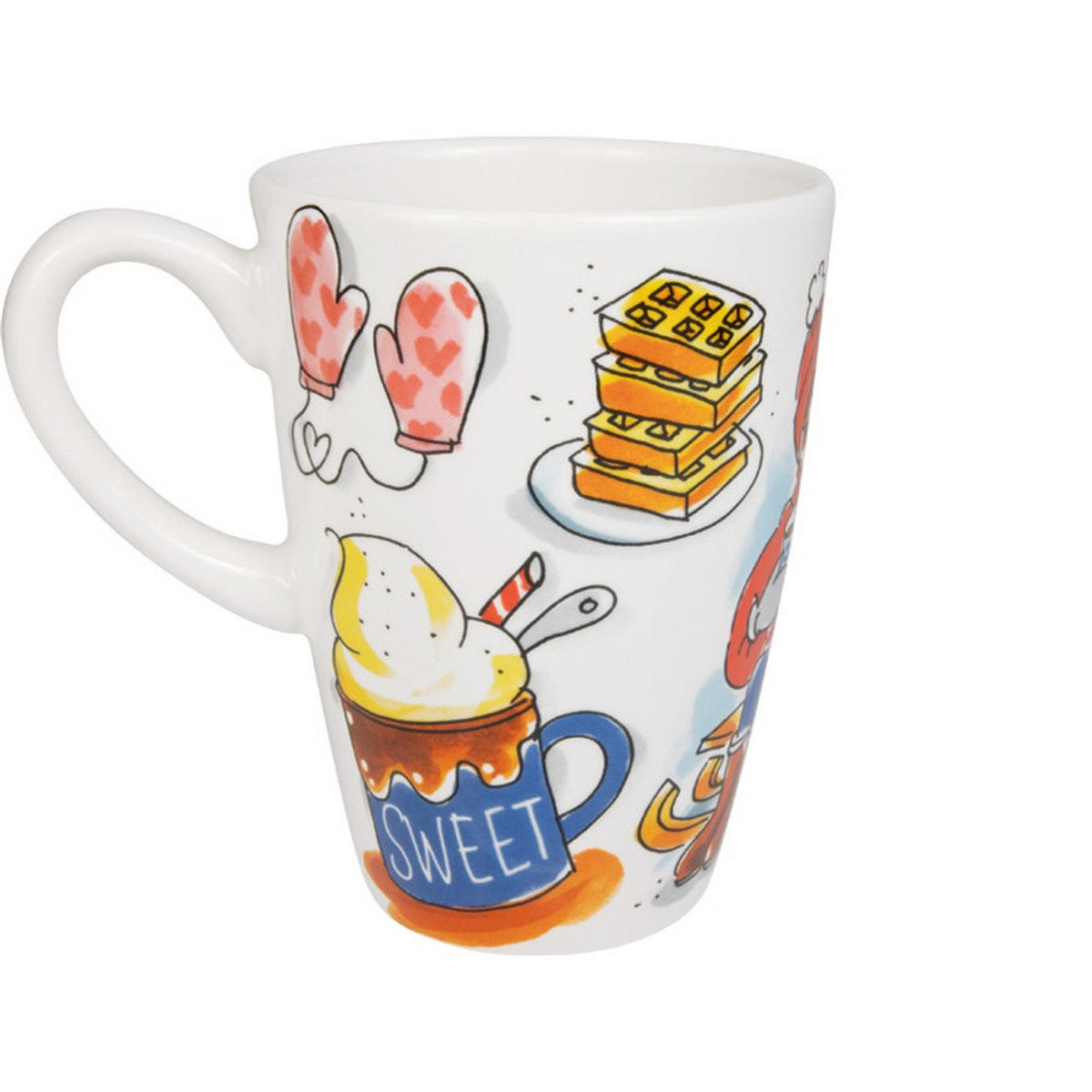 SET 2-tlg. Hot Chocolate Weather in Bunt - 0,5 L - Multicolor, Keramik (0.5L) - Blond Amsterdam