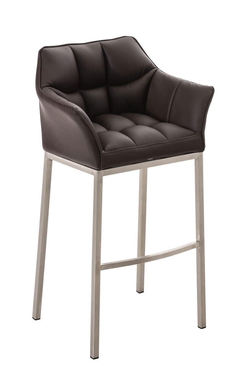 BARHOCKER Damaso 110x64x48 cm braun - Braun, Leder (64/110/48cm) - furnicato