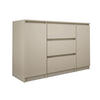 KOMMODE, 2 Türen & 3 Schubladen, Beige, 120 x 39 x 78 cm - Beige, Holzwerkstoff (120/78/39cm) - 3XE LIVING