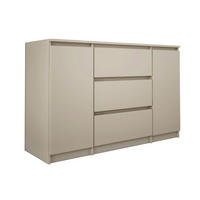 KOMMODE, 2 Türen & 3 Schubladen, Beige, 120 x 39 x 78 cm - Beige, Holzwerkstoff (120/78/39cm) - 3XE LIVING