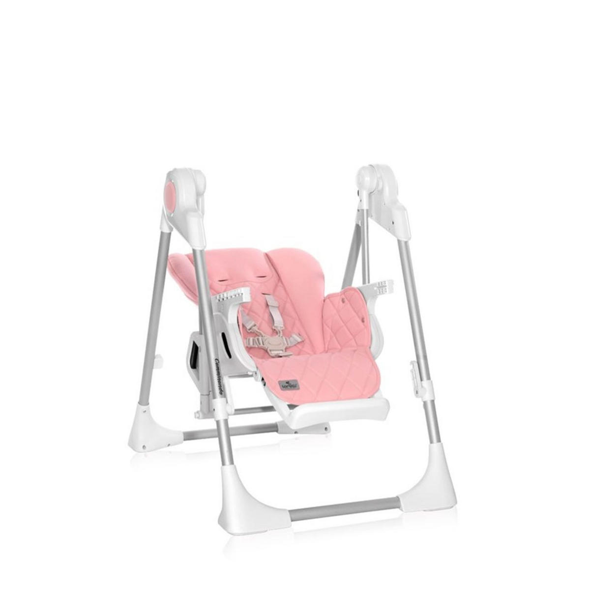 HOCHSTUHL 2 in 1 Camminando rosa Babywippe verstellbar Schwingfunktion - Rosa, Kunststoff (58/117/62cm) - Lorelli