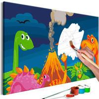 MALEN NACH ZAHLEN 50/40 cm - Multicolor, Textil (1.4/40cm) - KUNSTLOFT