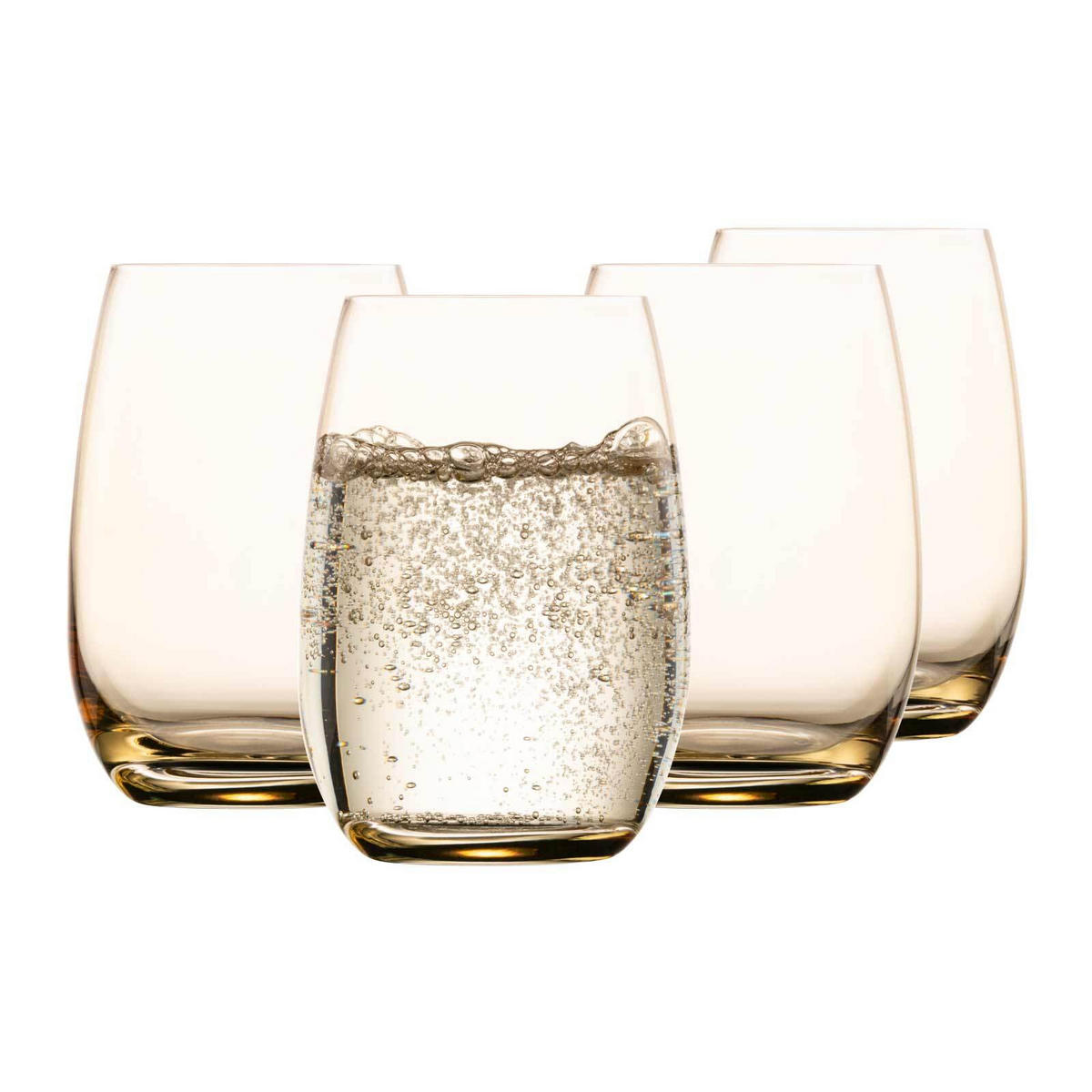 BECHER Light amber 340 ml 4er Set - Braun, Glas (0.34L) - Eisch