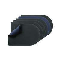 TISCHSET - 6er-Set - Recyceltes Leder in Nachtblau und Anthrazitgrau - Blau, Textil (30/44.5cm) - Björn