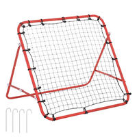 REBOUNDER DE-18596 verstellbarer Winkel mit 20 elastischen Seilen - Rot, Kunststoff (80/96cm) - ComfortXL