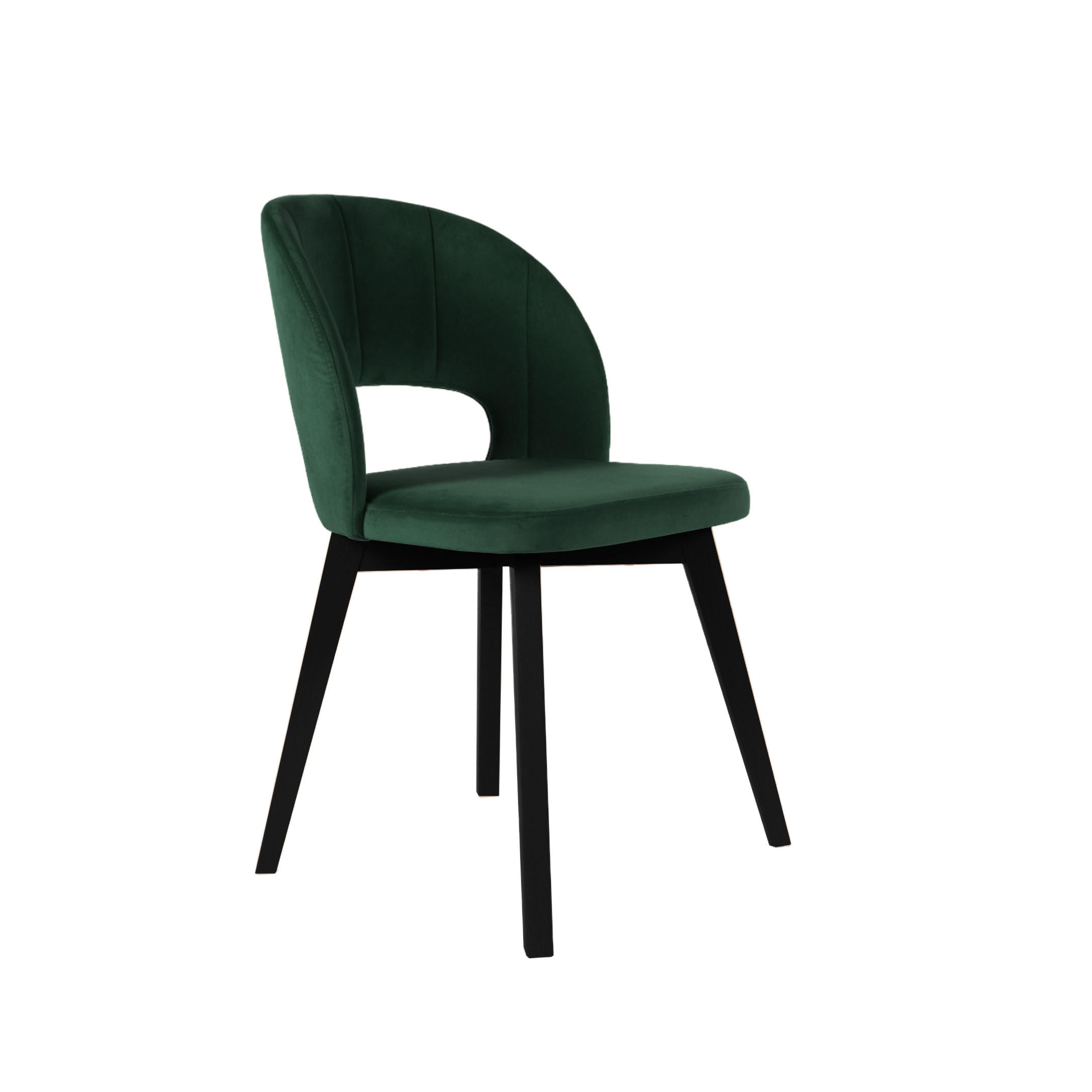 STUHL Monica 85 × 50 × 45 cm, grün, schwarz - Schwarz/Grün, Metall (50/85/45cm) - Margaret Hadas24