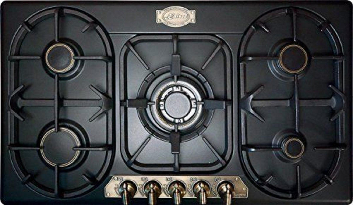 BACKOFEN-SET Elektro Einbau Backofen EH 6355 Em 60 cm+KG 9325 Em Gas Kochfeld 90 cm - Schwarz, Metall (59.4/59.4/57.5cm) - Kaiser Küchengeräte