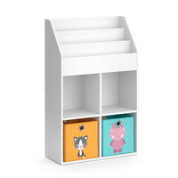 KINDERREGAL Luigi Weiß 72 x 114.2 cm mit 2 Faltboxen - Weiß, Holzwerkstoff (72/114.2/31.2cm) - Vicco